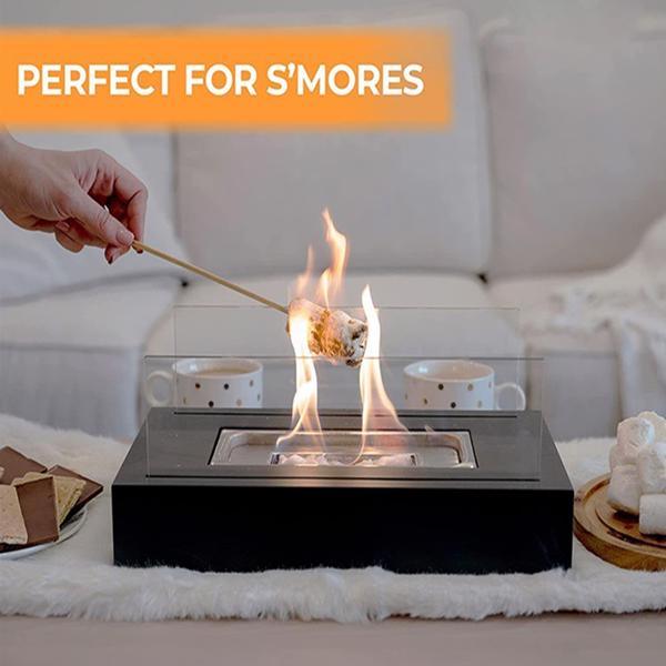 Portable Tabletop Fire Pits, Tabletop Smokeless Bio Ethanol Fireplace