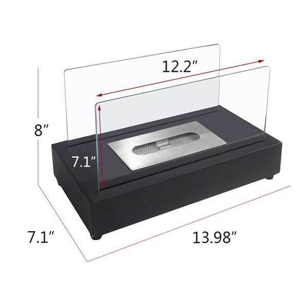 Portable Tabletop Fire Pits, Tabletop Smokeless Bio Ethanol Fireplace